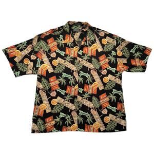 Novin Direction Retro Diner Print Button Up Shirt - XXL